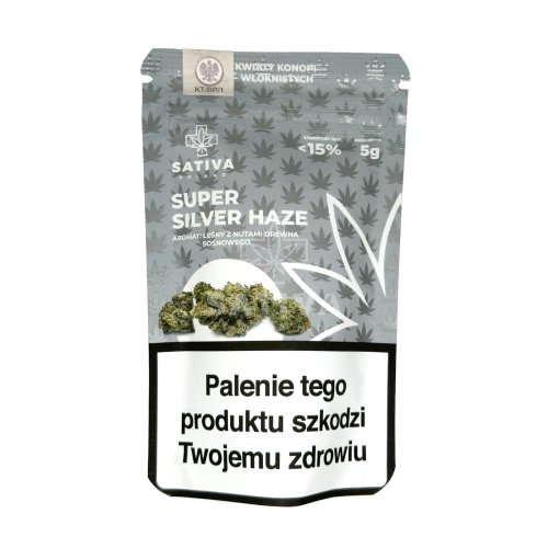 Sativa CBD SUPER SILVER HAZE  konopie 5 g
