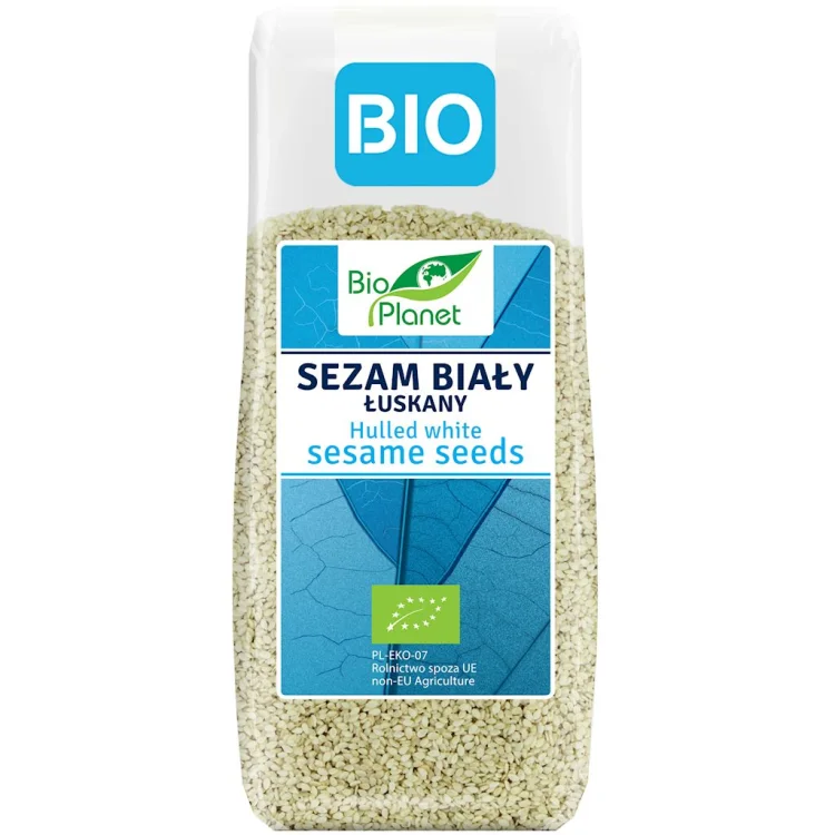 SEZAM BIAŁY ŁUSKANY Bio 200g - Bio Planet