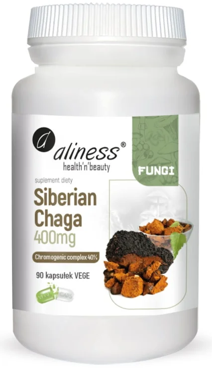 SIBERIAN CHAGA ekstrakt 400mg x 90 kaps. Aliness