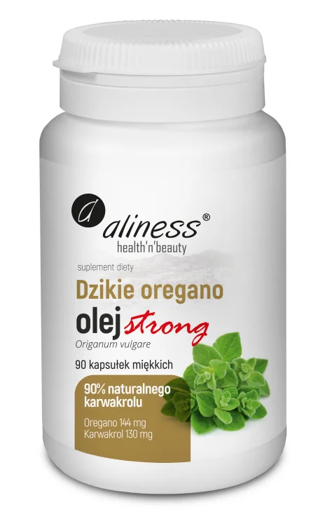 STRONG DZIKIE OREGANO Olej 100% 90 kapsułek - Medicaline, Aliness