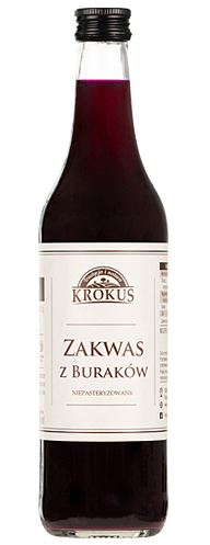 ZAKWAS BURAKÓW niepasteryzowany 500 ml - Krokus